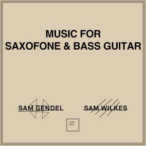 Music for Saxofone & Bass Guitar - Sam Gendel